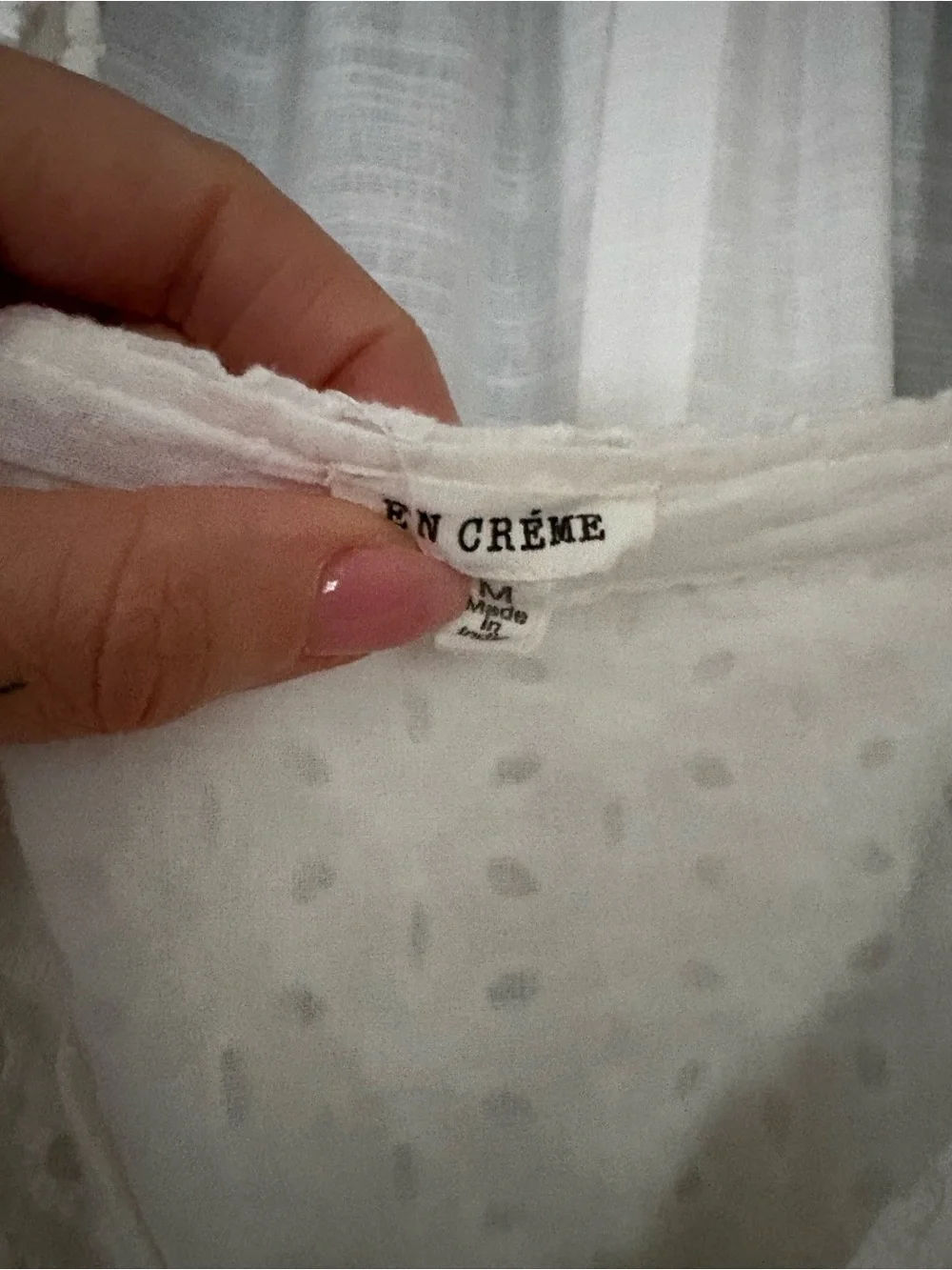 NWOT White Eyelet Tiered Dress - Picture 4 of 4